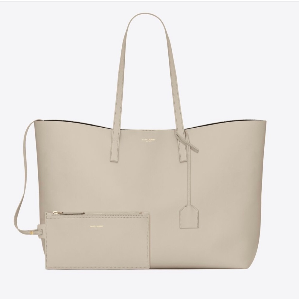 SHOPPING SAINT LAURENT E/W IN SUPPLE LEATHER